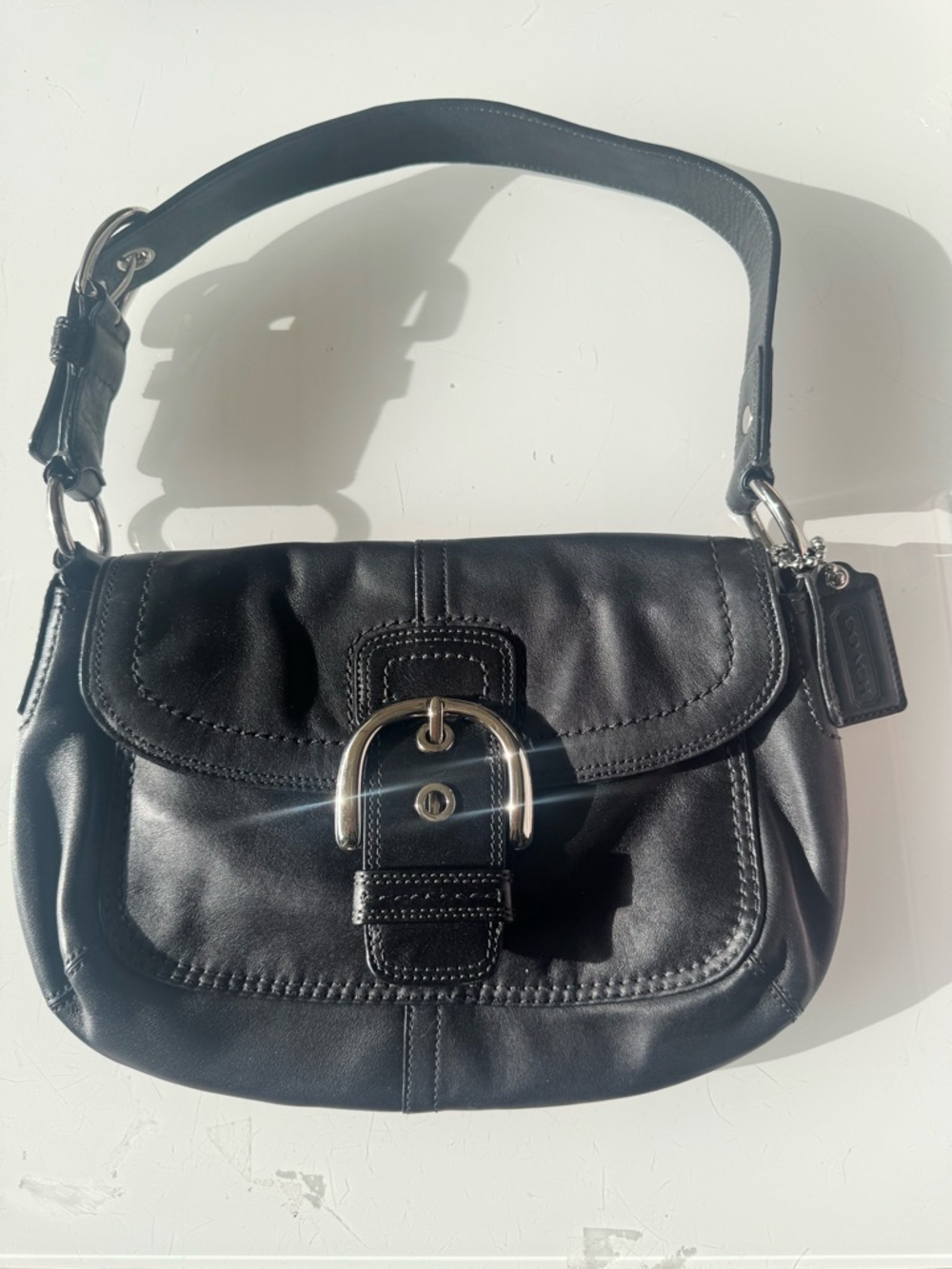 Coach Vintage Black Soho Y2K Shoulder Bag (F1072)